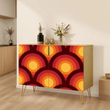 Retro 70s Wooden Storage Cabinet – Midcentury Hairpin Legs Home Decor - One Size - retro cabinet