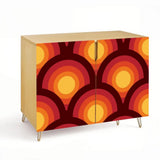 Retro 70s Wooden Storage Cabinet – Midcentury Hairpin Legs Home Decor - One Size - retro cabinet