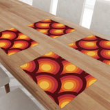 Retro 70s Wooden TV Tray Set with Stand – Folding Snack Tables Set of 4 - 4 Pack - retro tv tray