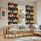 Retro Atomic Pattern Blackout Curtains: Mid-Century Modern Drapes - retro curtains