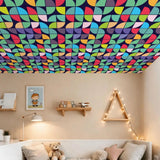 Retro Bauhaus Self-Adhesive Wall Panel Kit: Waterproof PVC Tiles - Wall Coverings