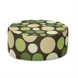 Retro Bubble Pattern Lounge Seat Footstool – Midcentury Modern Ottoman - pouf