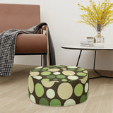Retro Bubble Pattern Lounge Seat Footstool – Midcentury Modern Ottoman - pouf