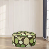 Retro Bubble Pattern Lounge Seat Footstool – Midcentury Modern Ottoman - pouf