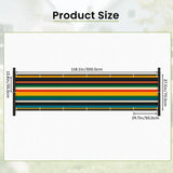 Retro Colors Stripes Balcony Screen – Outdoor Privacy Fence Cover - Retro Privacy Screen