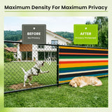 Retro Colors Stripes Balcony Screen – Outdoor Privacy Fence Cover - Retro Privacy Screen