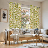 Retro Daisy Blackout Curtains: 70s Midcentury Modern Multi Sizes Drapes - retro curtains