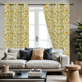 Retro Daisy Blackout Curtains: 70s Midcentury Modern Multi Sizes Drapes - retro curtains