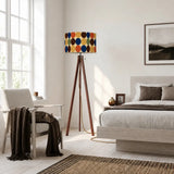 Retro Dots Tripod Floor Lamp - 1970s Scandi Midcentury Lighting - retro floor lamps