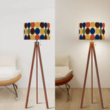 Retro Dots Tripod Floor Lamp - 1970s Scandi Midcentury Lighting - retro floor lamps