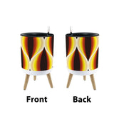 Retro Flower Pot - 70s Midcentury Scandi Style Plant Pot with Wooden Legs - retro plant pot