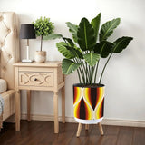 Retro Flower Pot - 70s Midcentury Scandi Style Plant Pot with Wooden Legs - retro plant pot