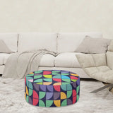Retro Inflatable Footstool – 70s Midcentury Modern Ottoman - pouf
