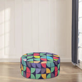 Retro Inflatable Footstool – 70s Midcentury Modern Ottoman - pouf