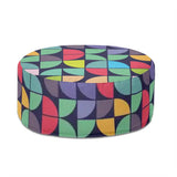 Retro Inflatable Footstool – 70s Midcentury Modern Ottoman - pouf
