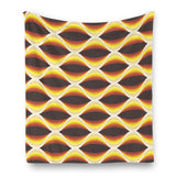Retro Mid Century Fleece Throw – Warm Vintage Atomic Design - retro blankets
