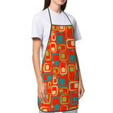 Retro Midcentury Apron with Front Pocket – Vintage Kitchen Style - retro kitchen