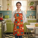 Retro Midcentury Apron with Front Pocket – Vintage Kitchen Style - retro kitchen