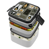 Retro Midcentury Bento Box – Stackable Lunch Box with Handle - retro bento
