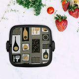 Retro Midcentury Bento Box – Stackable Lunch Box with Handle - retro bento