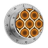 Retro Midcentury Magnetic Kitchen Timer – Mechanical Stainless Steel - retro timer