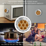 Retro Midcentury Magnetic Kitchen Timer – Mechanical Stainless Steel - retro timer