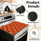 Retro Midcentury Stove Cover – 70s Vibrant Kitchen Protector Mat - retro kitchen