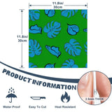 Retro Monstera Stick & Peel Wall Panel Kit: Waterproof PVC Tiles - retro wallpaper