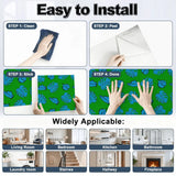 Retro Monstera Stick & Peel Wall Panel Kit: Waterproof PVC Tiles - retro wallpaper