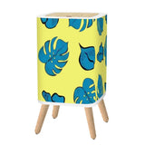 Retro Nordic Square Trash Can with Lid Butter Yellow - One Size - retro tash cans