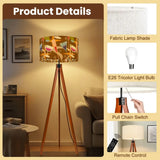 Retro Nordic Tripod Floor Lamp Cocktail Bar Mid Century Pattern - retro floor lamps