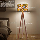 Retro Nordic Tripod Floor Lamp Cocktail Bar Mid Century Pattern - retro floor lamps