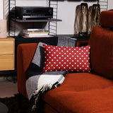 RETRO Red White POLKA DOTS Pillow Retro 50s 60s Mod Style Midcentury Decor - retro pillow