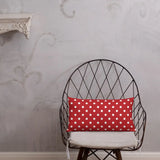 RETRO Red White POLKA DOTS Pillow Retro 50s 60s Mod Style Midcentury Decor - retro pillow