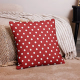 RETRO Red White POLKA DOTS Pillow Retro 50s 60s Mod Style Midcentury Decor - retro pillow