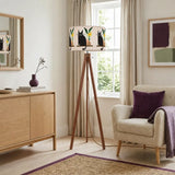 Retro Scandi Tripod Floor Lamp Black Cat - retro floor lamps