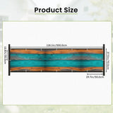 Retro Wood Grain Privacy Screen – Waterproof Balcony Fence Cover - Retro Privacy Screen