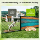 Retro Wood Grain Privacy Screen – Waterproof Balcony Fence Cover - Retro Privacy Screen