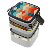 Reusable Stackable Bento Box – Retro 60s Midcentury Lunch Container - retro bento