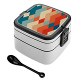 Reusable Stackable Bento Box – Retro 60s Midcentury Lunch Container - retro bento