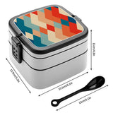Reusable Stackable Bento Box – Retro 60s Midcentury Lunch Container - retro bento