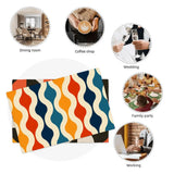 Reversible Midcentury Placemats – Double Sided Reusable Table Mats - Home Accessories