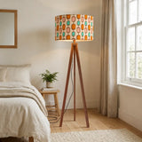 Scandi Retro Nordic Tripod Floor Lamp 1950s Style Pattern - retro floor lamps