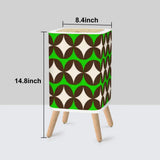 Scandi Retro Trash Can with Lid Mid Century Modern Home Decor - One Size - retro tash cans