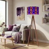 Scandi Retro Tripod Floor Lamp Leopard Rainbow Pattern - retro floor lamps