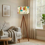 Scandi Retro Tripod Lamp – 60s Inspired Floor Light with Remote LED Control - retro floor lamps