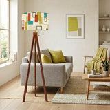 Scandi Retro Tripod Lamp – 60s Inspired Floor Light with Remote LED Control - retro floor lamps
