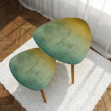 Scandi Style Planter with Wooden Legs: Earthy Tones Ombre Home Decor - retro plant pot