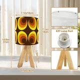 Scandi Tripod Table Lamp – Retro Midcentury LED Wooden Base Light - retro table lamps