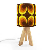 Scandi Tripod Table Lamp – Retro Midcentury LED Wooden Base Light - US Plug - retro table lamps
